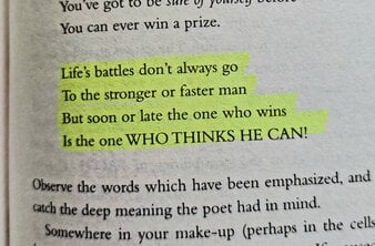 op deze afbeelding zie je een quote uit Think and Grow Rich