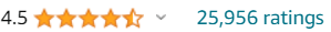 op deze afbeelding zie je de rating van het boek The 4 hour work week op amazon.com