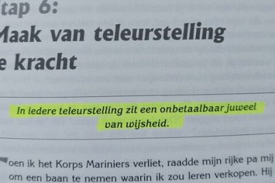 op deze afbeelding zie je een quote uit het boek Cashflow Kwadrant