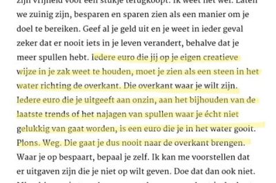 op deze afbeelding zie je een quote uit het boek Duur huis nooit thuis