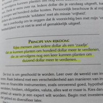 op deze afbeelding zie je een quote uit het boek Het miljonairsbrein ontrafeld