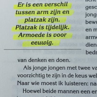 op deze afbeelding zie je een quote uit het boek Rijke pa arme pa